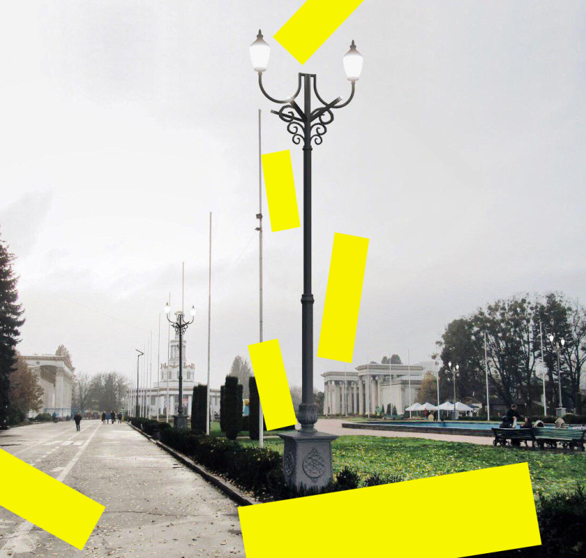 Оновлення освітлення центральної  частини ВДНГ (І етап)